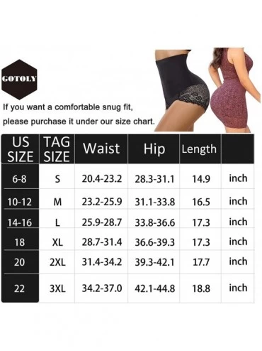 Shapewear Invisable Strapless Body Shaper High Waist Tummy Control Butt Lifter Panty Slim - Black - CW189K940L7 $17.71