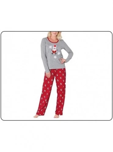 Sleep Sets Nightwear Parent-Child Pyjama Sets Christmas Long Sleeve Homewear - Mom - C018ZTGSO4C $25.95