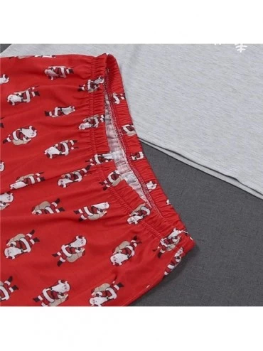 Sleep Sets Nightwear Parent-Child Pyjama Sets Christmas Long Sleeve Homewear - Mom - C018ZTGSO4C $25.95