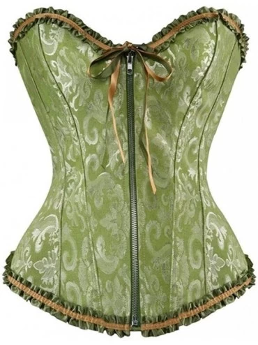 Bustiers & Corsets Corset Ladies' Sexy Bodice Lingerie Comfortable and Soft Tight-Fitting Tight-Fitting Belt a (Green2 Size 6...