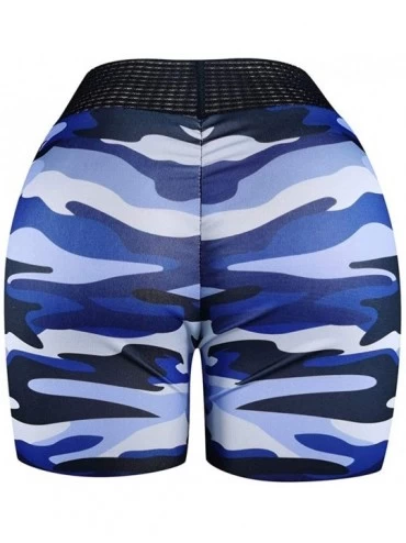 Thermal Underwear Women Basic Slip Bike Shorts Compression Workout Leggings Yoga Shorts - Blue - CT1989T3S5O $20.05