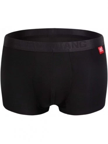 Trunks Men's Underwear Micro Modal Separate Low Rise Pouches Trunks with No Fly - Black - CF18U2AZ8I4 $25.79