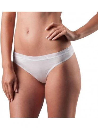 Panties Womens Everyday Cotton Thong Loungewear Panty Low-Rise Underwear for Ladies - White - C912H799GGH $9.63