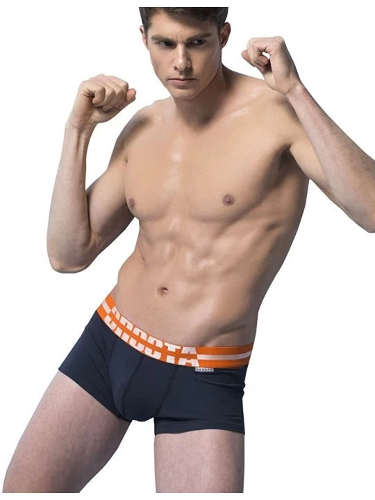 Boxer Briefs Mens Underwear- Supima Premium Cotton Stretch Boxer Brief - Ct02-p - CL12G7EZHJN $23.84