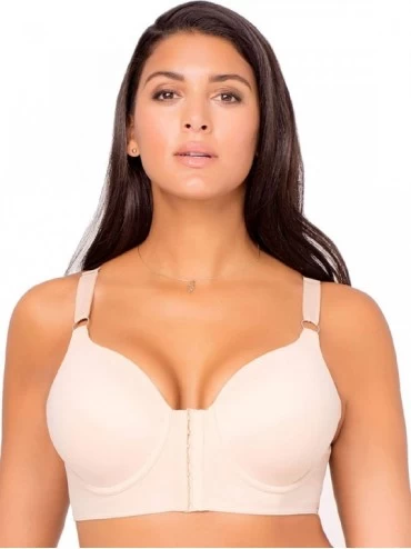 Bras 7361 - Women's Maximum Coverage Bra with Full Back Support (Plus Size up to 38D and 36DD) - Nude - CY18KCRTIYT $34.78
