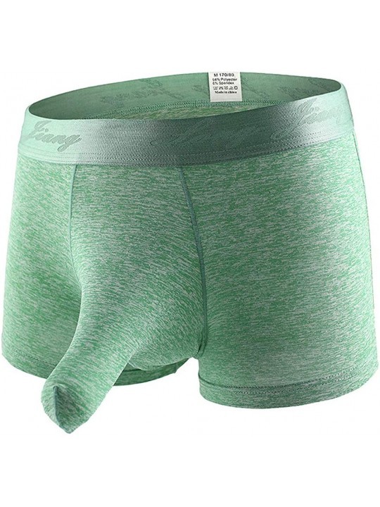 Men's Sexy Separate Pouch Boxer Brief Underwear Sleeve Prevent Friction ...