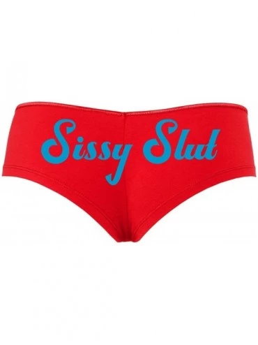 Panties Sissy Slut Boyshort Panty Fetish DMLB Cuckold Boyshort - Sky Blue - CK18SQDQ924 $26.90