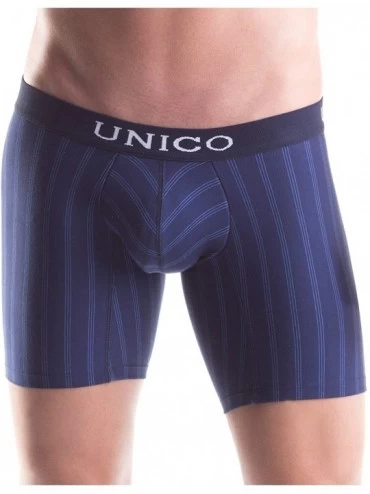 Boxer Briefs Cotton Medium Boxer Briefs Stripes Colombian Underwear for Men - 14000903 Dark Blue - CF183COEIYI $39.93