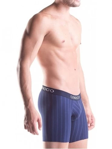 Boxer Briefs Cotton Medium Boxer Briefs Stripes Colombian Underwear for Men - 14000903 Dark Blue - CF183COEIYI $19.43