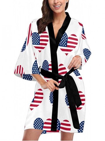 Robes Custom Military Camouflage Pattern Women Kimono Robes Beach Cover Up for Parties Wedding (XS-2XL) - Multi 5 - CY194S4YO...