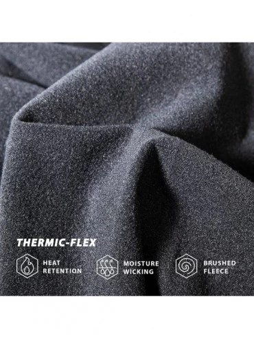 Thermal Underwear Thermal Underwear for Women | Fleece Lined Long Johns Womens Base Layer Set - Black - CM18XDE2EXU $18.77