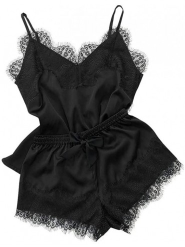 Nightgowns & Sleepshirts Valentine Lingerie Women wear-Sexy Ladies Lingerie Sleepwear Babydoll Robe Night Lace Dress - Black ...