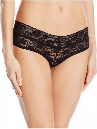 Panties Women's Lace Cheeky Hipster Underwear- 3 pack - Black/Nude/Leopard - CI12O74811F $11.47
