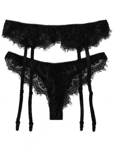 Slips Sexy Lace Lingerie for Girl Women Fishnet Garter Underpants Sleepwear Bodysuit Uniform Cosplay Pajama WEI MOLO - Black ...