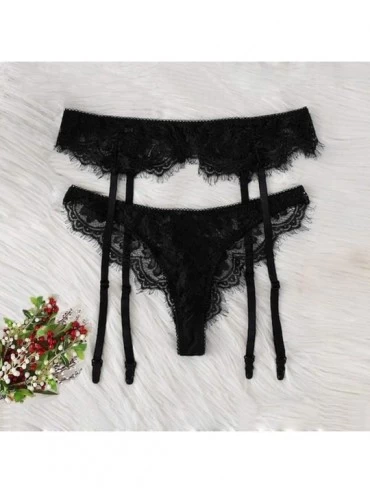 Slips Sexy Lace Lingerie for Girl Women Fishnet Garter Underpants Sleepwear Bodysuit Uniform Cosplay Pajama WEI MOLO - Black ...