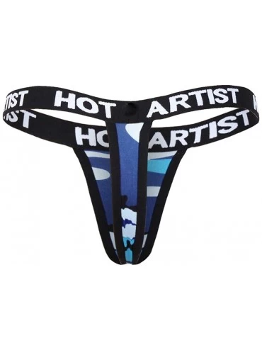 Panties Women Lingerie G-stringCamouflage Briefs Underwear Panties T String Thongs Knick - Blue - CI197U3T9D4 $8.43