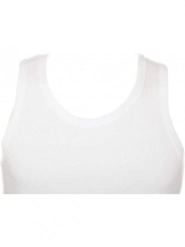 Undershirts Package 2 Cotton Undershirt Camisole Sport Item 601412 - 010b Bianco - CG18ZN20MTW $31.01