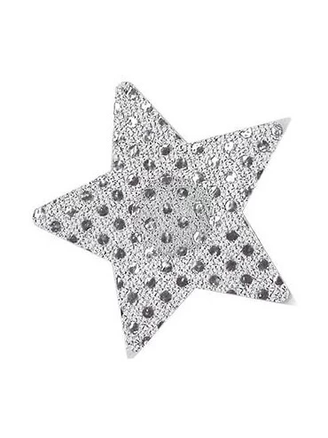 Accessories 10 Pairs Stars Breast Petals Multi Colors Nipple Cover Disposable Satin Pasties - 10 Pairs Star Glitter-silvery -...