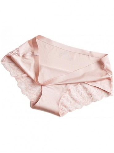 Robes Sexy Women Lace Thong Panties Fashion Underwear Underpants Lingerie Briefs - Pink - C0196D8LYSR $19.28