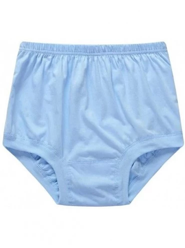 Briefs Men's 4-Pack Briefs Breathable Cotton Soft Summer Brief - Grey/Navy/Blue/Light Blue - CH197EQ5LXQ $22.06
