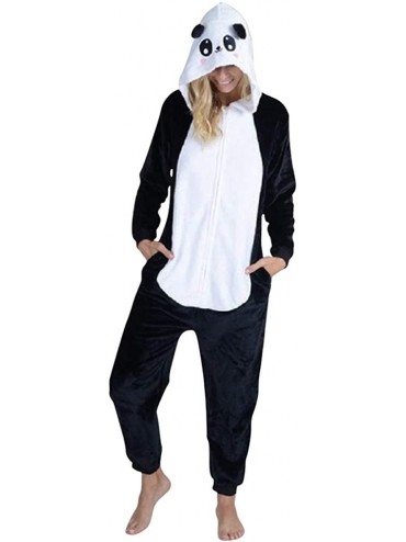 Nightgowns & Sleepshirts Trending Animal Onesies PJS ONE Piece Pajamas Comfy W/Pockets - Panda Bear - CZ18LRTW0WA $78.04