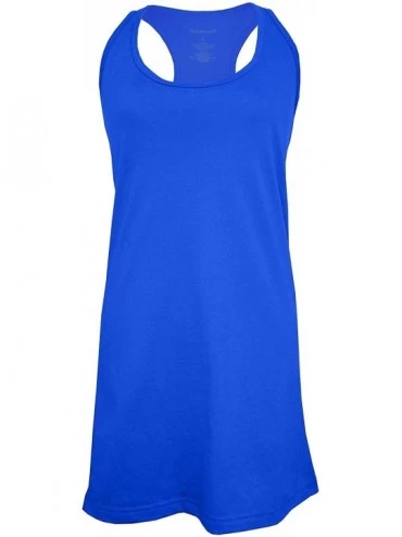 Nightgowns & Sleepshirts Lightweight Dresses-Sleepwear-Bathing Suit Cover-up Adult - Royal Blue - C312O8XDE0O $28.28