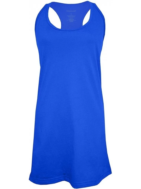 Nightgowns & Sleepshirts Lightweight Dresses-Sleepwear-Bathing Suit Cover-up Adult - Royal Blue - C312O8XDE0O $15.46