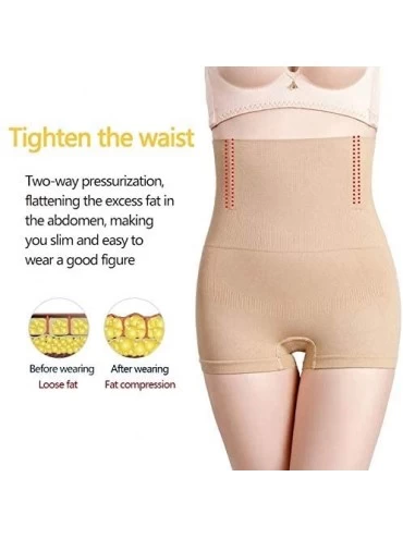 Shapewear Womens Shapewear Tummy Control Shorts High-Waist Panty Briefs Mid-Thigh Body Shaper Bodysuit - Beige - CP18SN3A4WY ...