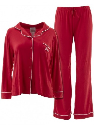 Sets Juniors Novelty Coat-Style Pajamas - Red - CP18THHM7HL $49.15