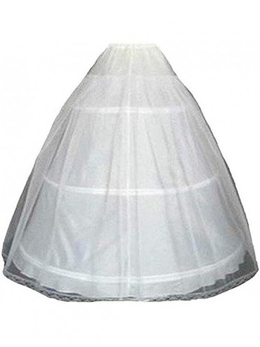 Slips 3 Hoop Ball Gown Accessories Petticoat Underskirt Slips Evening Prom for Wedding Dress - White - CH193TIEE47 $43.15