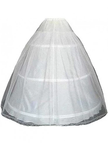 Slips 3 Hoop Ball Gown Accessories Petticoat Underskirt Slips Evening Prom for Wedding Dress - White - CH193TIEE47 $17.74