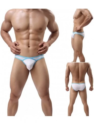 Briefs Mens Micro Mesh Briefs Comfort Soft Breathable Pouch Underwear - 5 Pack Y9049mixed - CI18I3CSR2M $27.84