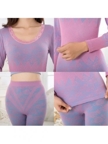 Thermal Underwear Long Johns for Women Thermal Underwear Set Winter Wear Clothes Cotton Thermo Lingerie Thermal Suit - Skin -...