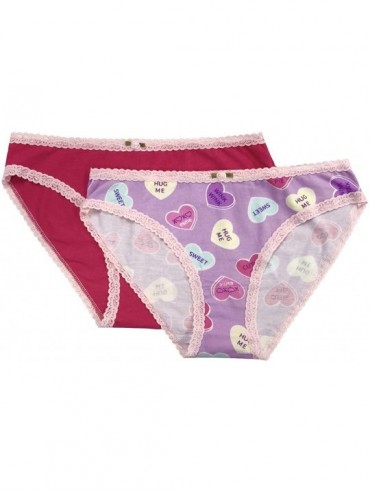 Panties Women's 2-Pack Panty Underwear - Candy Hearts - CV12O6LFY7Y $67.80