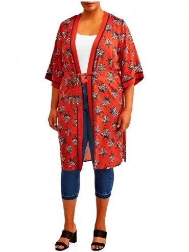 Robes Robe Kimono Women's Spiced Cider - CS197M6RYKH $34.27