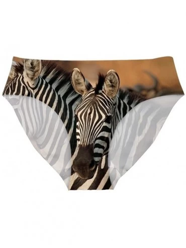 Panties 3D Animal Print Underwear Sexy Panties for Ladies - Zebra2 - CF18C58TH20 $23.65