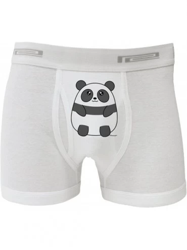 Boxer Briefs Cute Panda Bear Boxer Briefs - White - CB11TYPJR3Z $38.38