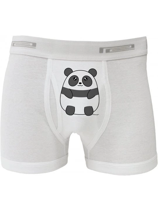 Boxer Briefs Cute Panda Bear Boxer Briefs - White - CB11TYPJR3Z $17.68
