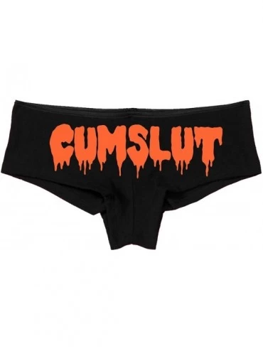 Panties Cumslut Panties Cum Slut hot Sexy BDSM DDLG CGL BDSM Underwear - Orange - CY18LRC90TE $26.46