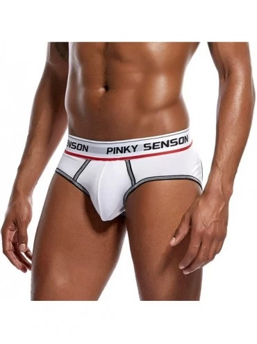 Briefs Men's Underwear- Thin Boxers Light Men Shorts Briefs Musical Note Type - White-c - CP192UDW9KG $12.63