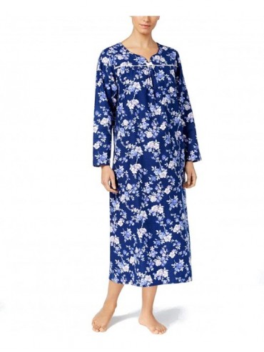 Nightgowns & Sleepshirts Club 100% Cotton Flannel Nightgown - Rose Garden - CW197R2ON0Y $65.42