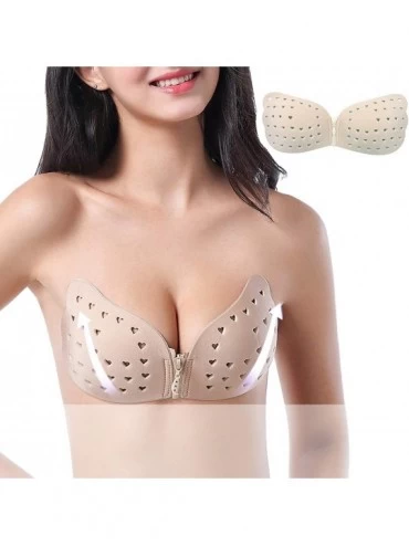 Accessories Adhesive Bra Breast Lift Tape Reusable Breast Pasties Nippleless Covers Sticky Bras - Breathable - CL18UR97YGR $1...
