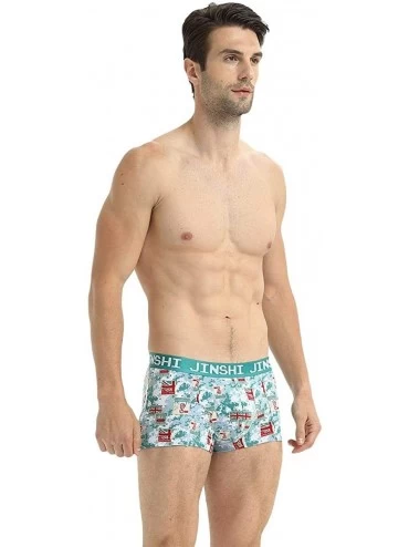 Boxer Briefs Bamboo Comfort Soft Underwear Men- Mens Boxer Briefs - Sj330-1 Pack - CJ18SHOOSLS $9.51