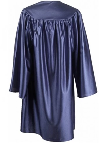 Robes Silky Choir Robes Costume Judge Robes for Kids - Navy - CE11SZXAQHR $23.34