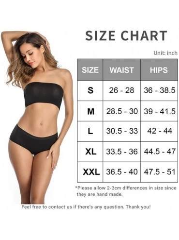 Panties Womens Underwear Mid Waist Full Coverage Breathable Ladies Briefs Panties for Women - Multi-a-6 Pack - CS18TKT9I6E $1...