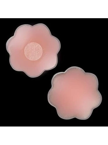 Accessories Adhesive Silicone Breast Chest Nipple Cover Bra Pasties Pad Petal Mat Stickers Accessories (Silicone Flower) - Si...