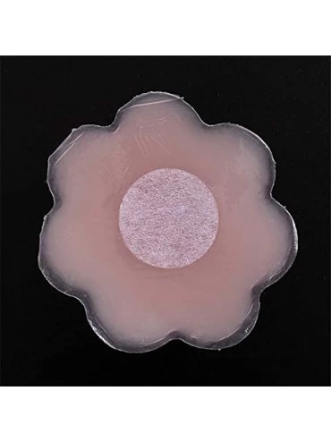 Accessories Adhesive Silicone Breast Chest Nipple Cover Bra Pasties Pad Petal Mat Stickers Accessories (Silicone Flower) - Si...