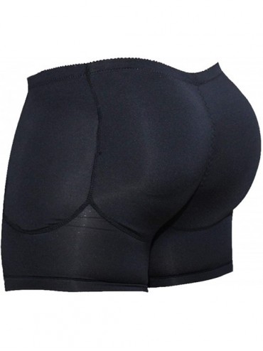 Boxers Mens Tummy Control Shorts Underwear Boxer Shapewear Butt Lifter - Black - CL18L0L209K $43.34