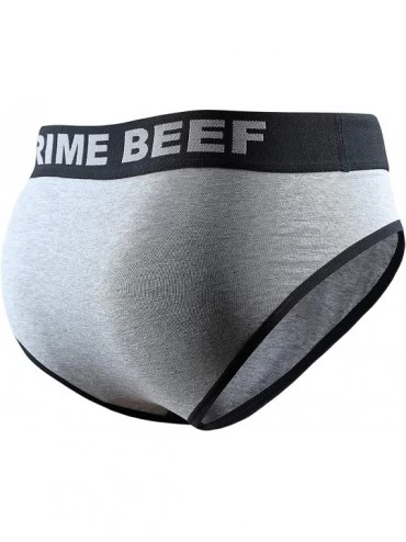 Briefs 3-Pack Men's Soft Cotton Sporty Fitted Classic Brief - Sizzling - C4194QS56D4 $42.33