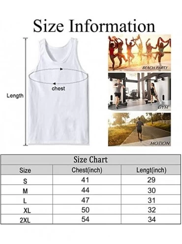 Undershirts Men's Fashion Sleeveless Shirt- Summer Tank Tops- Athletic Undershirt - Funny Smoking Walrus - CS19DW04I4Z $24.40